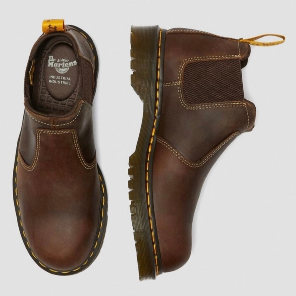 Men's Size 13 Dr. Martens Steel Toe Safety Boots